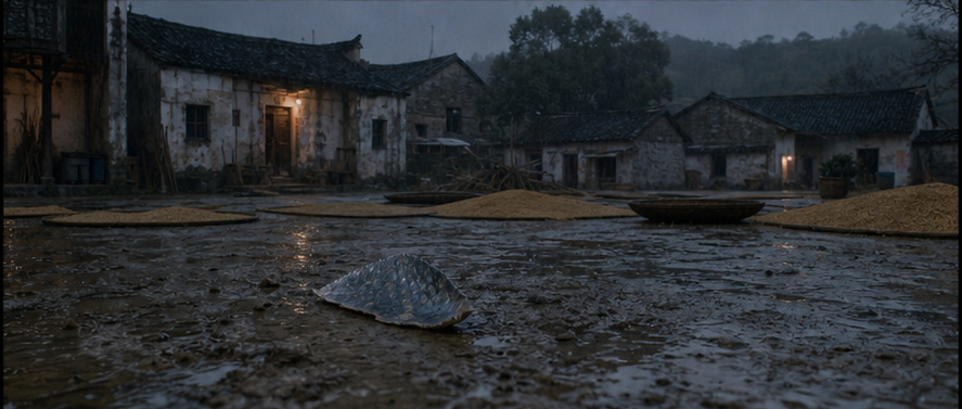 暴雨后我妈捡到一片怪东西，第二天全村的井都干了封面