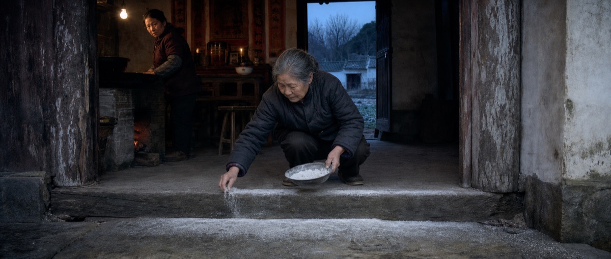 门槛撒灰